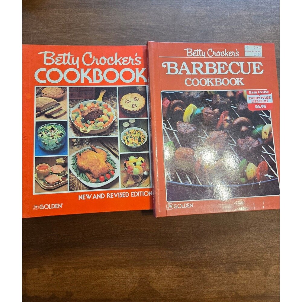 Betty Crocker's Cookbook and Barbecue Cookbook vintage bundle